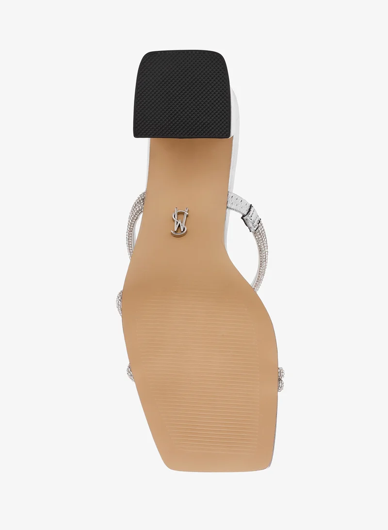 STEVE MADDEN  Shimmer Sandals with Rhinestone Embellishment for Women | Best Price UAE